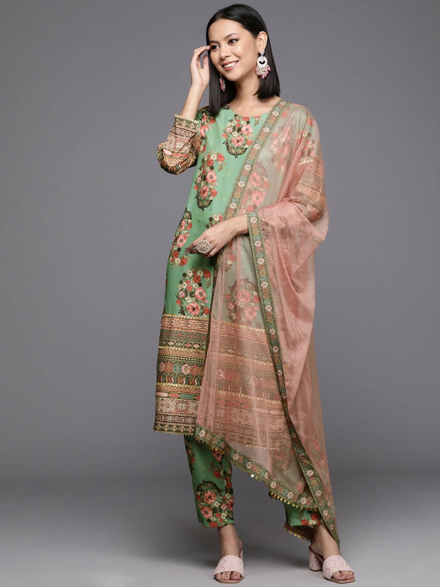 Ahalyaa Women's Traditional wear Kurta Set - Green