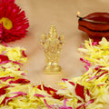 Estele Gold-Polished Lord Tirupati Balaji Idol Showpiece for Pooja Mandir/ Home Decorative
