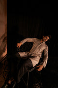 Mouve Viscose Wevon Designer Men's Kurta Set - Mahotsav