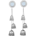 MS Fashion India Traditional Kashmiri Mirror Step By Step Hanging Jhumka Earrings
