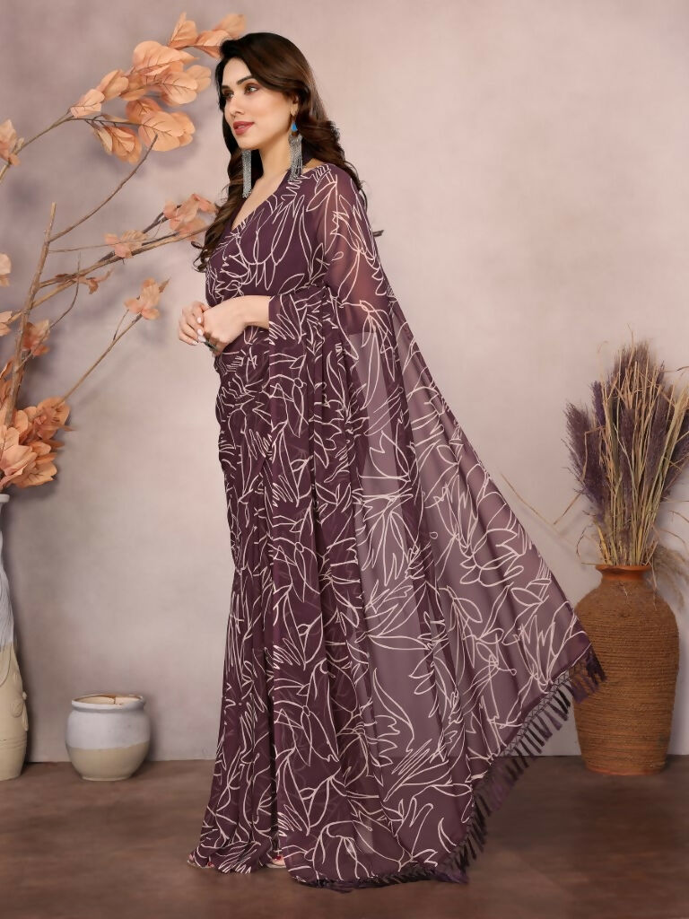 Partywear Designer Georgette Beat Fancy Saree - Durga