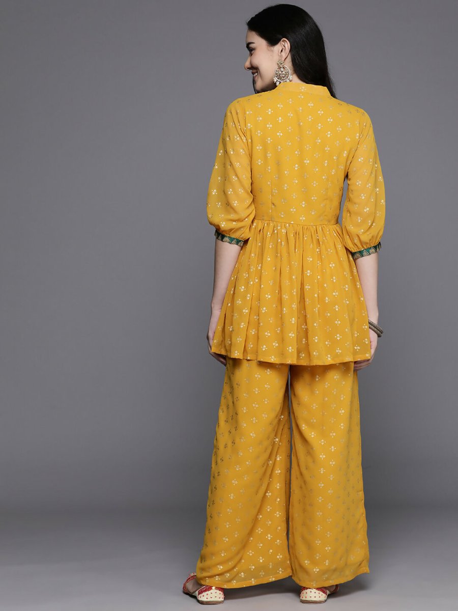 Ahalyaa Women's Traditional Wear Co-ods - Mustard