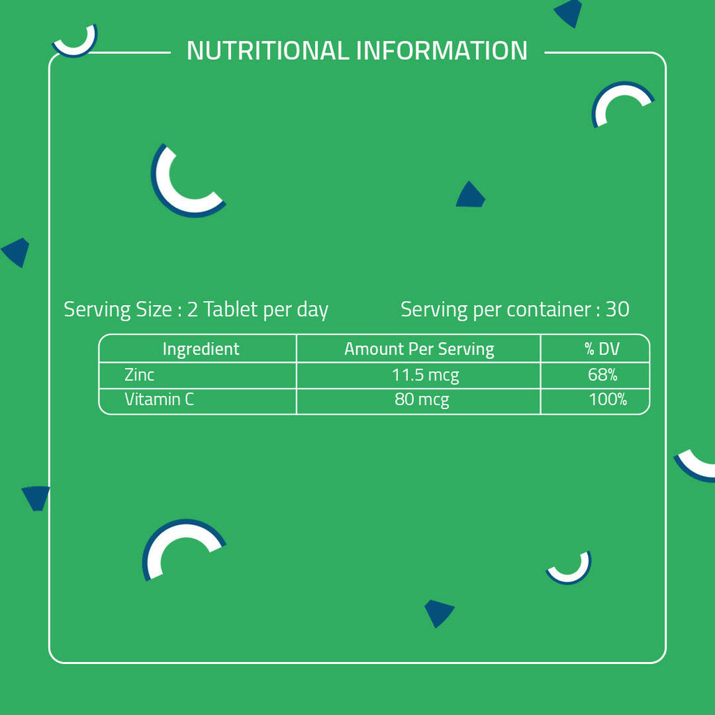 Laurik Plant Based Zinc And Vitamin C Tablets | Supplements Help Iron Absorption And Immune Support For Men And Women