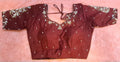 Kia Fashions Maroon Cotton Silk Hand Embroidered Readymade Blouse