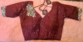 Kia Fashions Maroon Hand Embroidered Embroidered Readymade Blouse