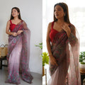 Vamsee Rency Multi Color Organza Saree
