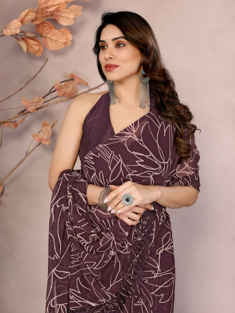 Partywear Designer Georgette Beat Fancy Saree - Durga