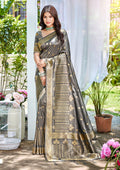 Sangam Prints Purple Assam Silk Woven Work Traditional Saree