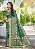 Sangam Prints Green Assam Silk Woven Work Traditional Saree