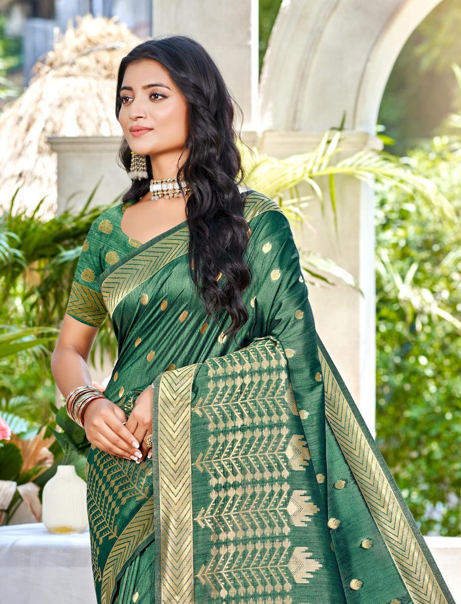 Sangam Prints Navy Blue Assam Silk Woven Work Traditional Saree