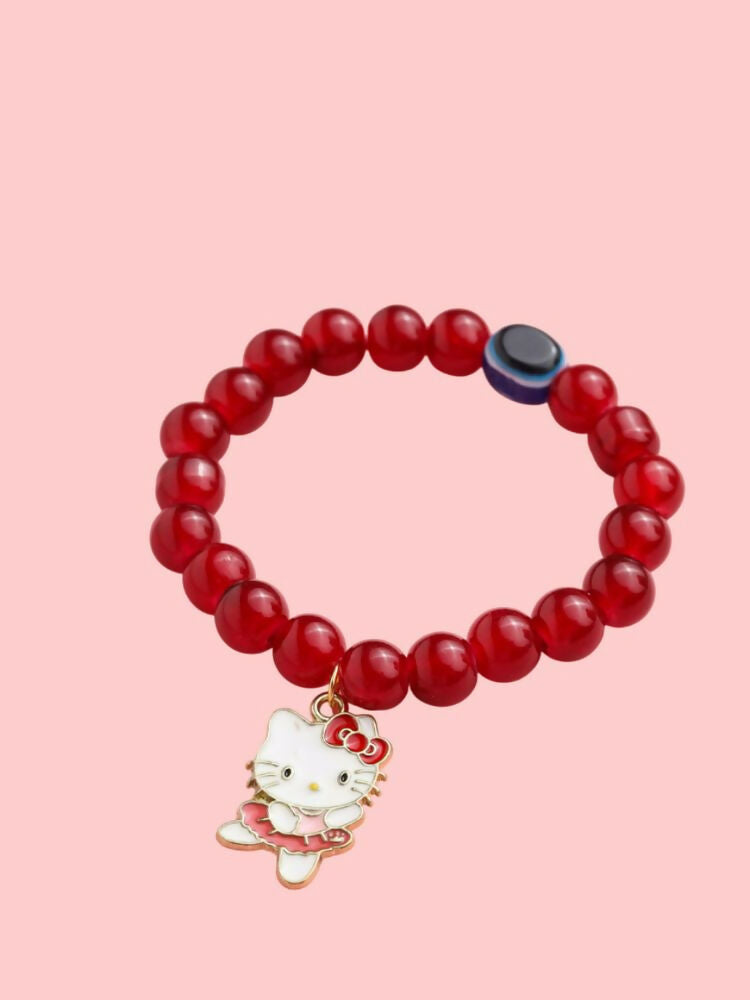 NVR Men & Women Maroon Artificial Beads Stylish Bracelet