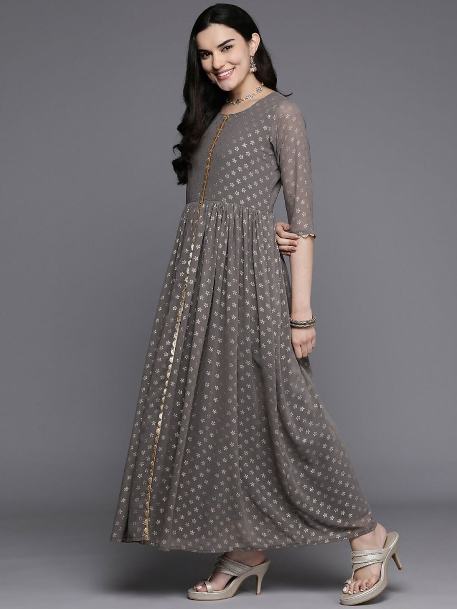 Ahalyaa Women's Traditional wear Kurta Set - Grey
