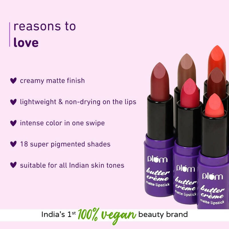 Plum Butter Crème Matte Lipstick Mauve It Over - 127 (Dusty Rose)