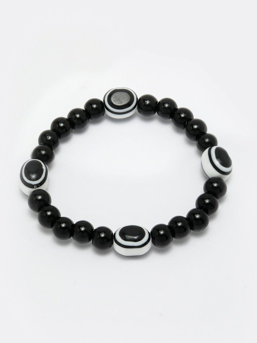 NVR Men & Women Evil Eye Beaded Adjustable Bracelet