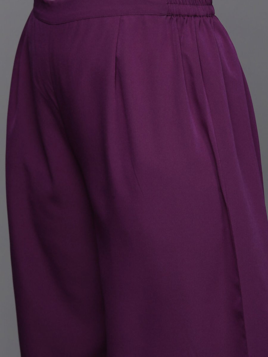 Ahalyaa Women's Traditional wear Kurta Set - Purple