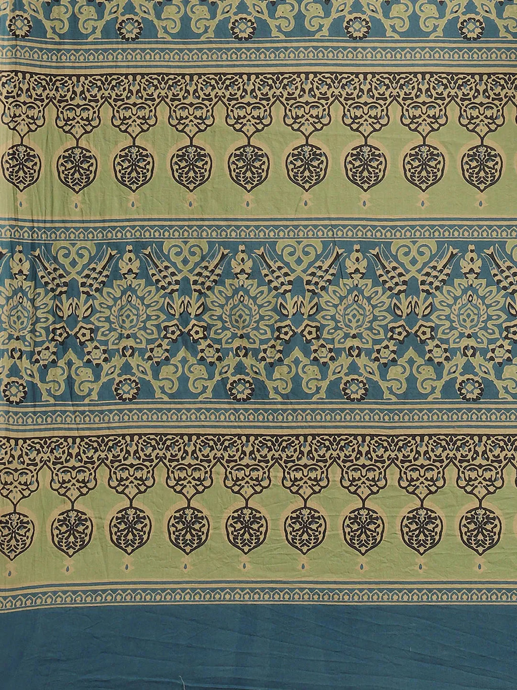Yufta Blue Printed Saree