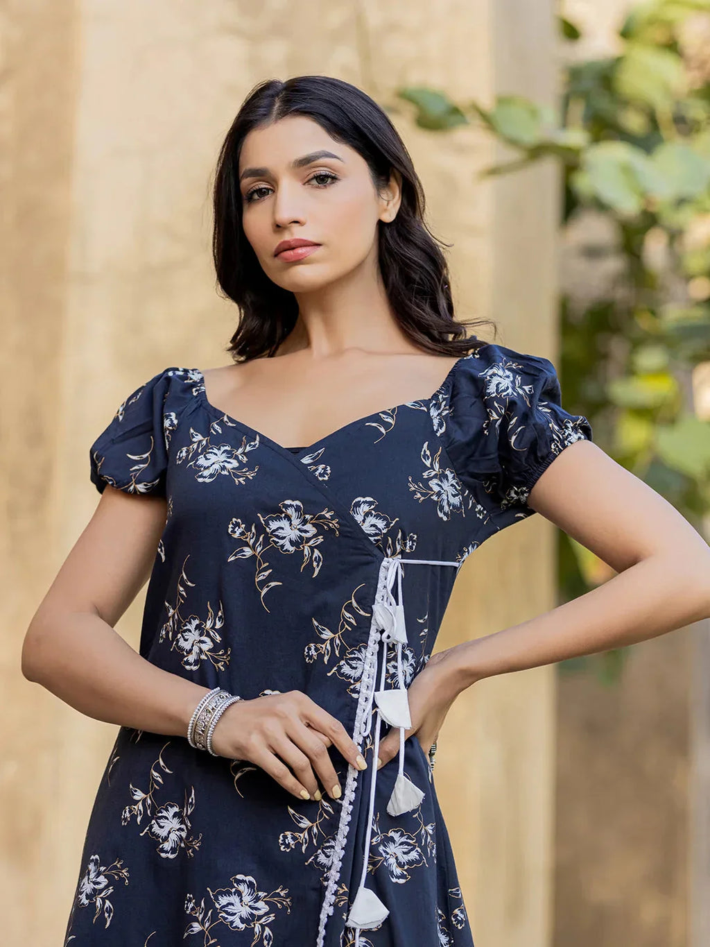 Yufta Blue Wrap Dress