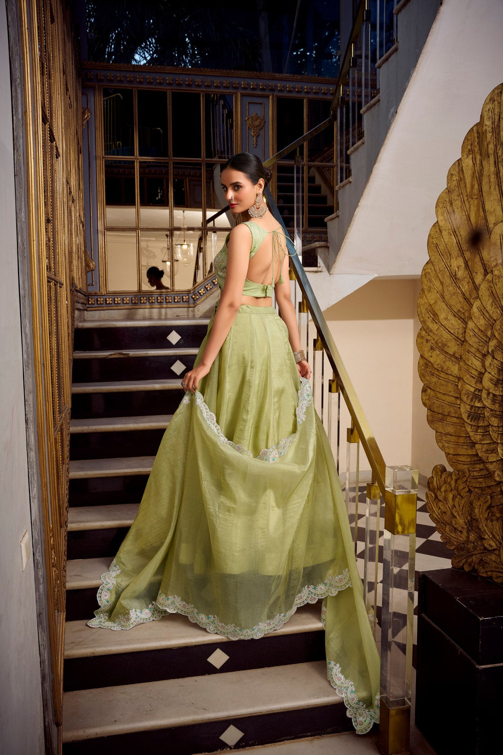 Lehenga Mart Designer Lehenga Choli - Pista