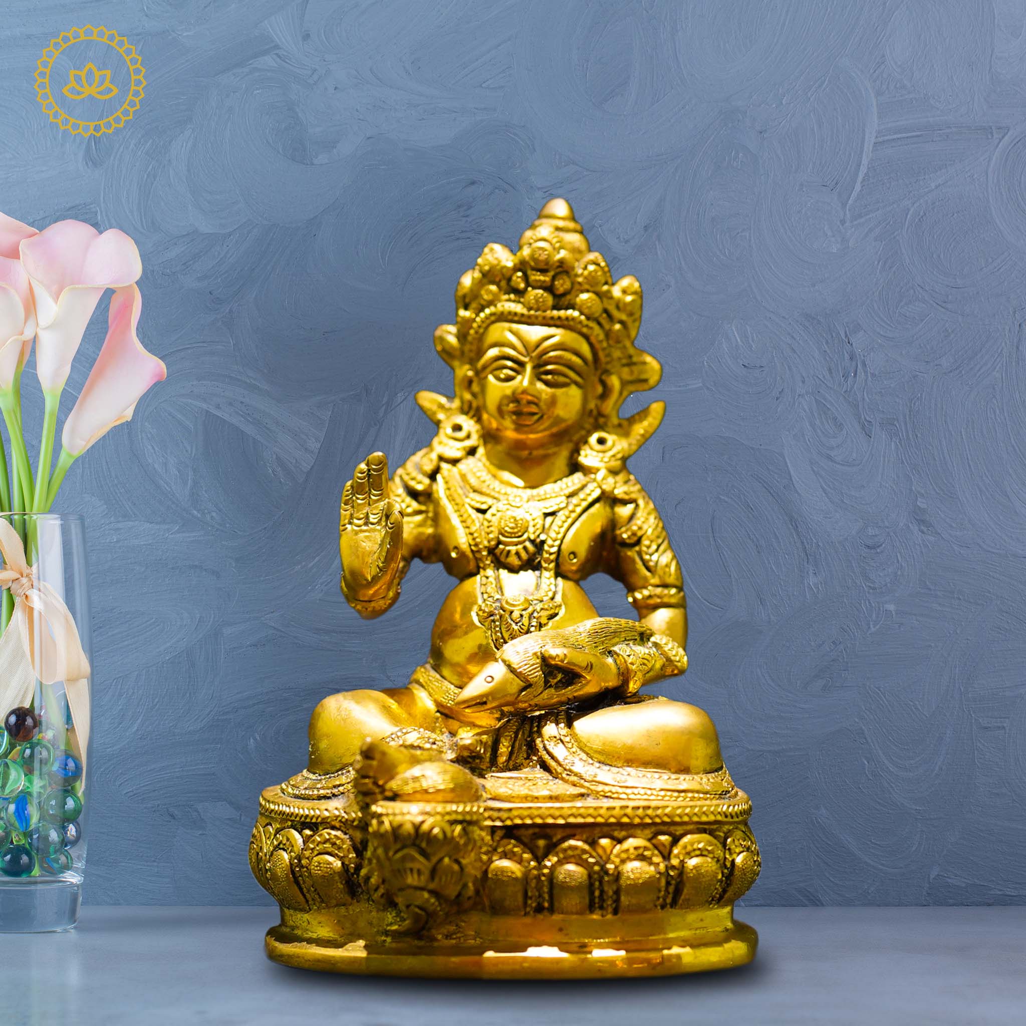 Brass Kubera - Lord of Wealth and Prosperity