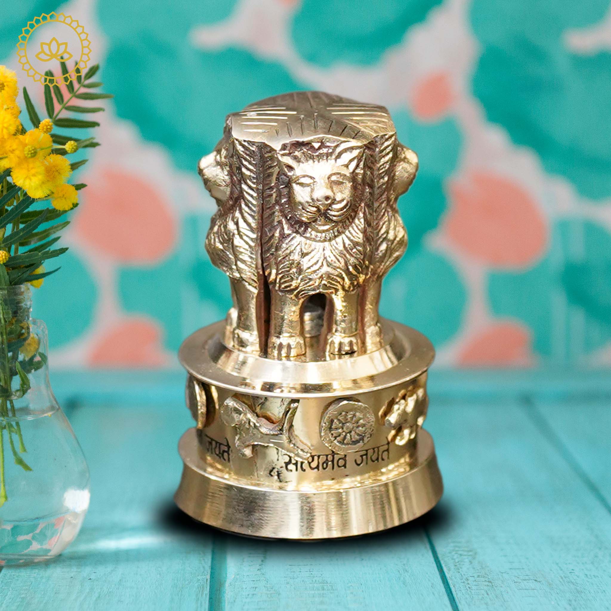 Brass National Emblem Idol