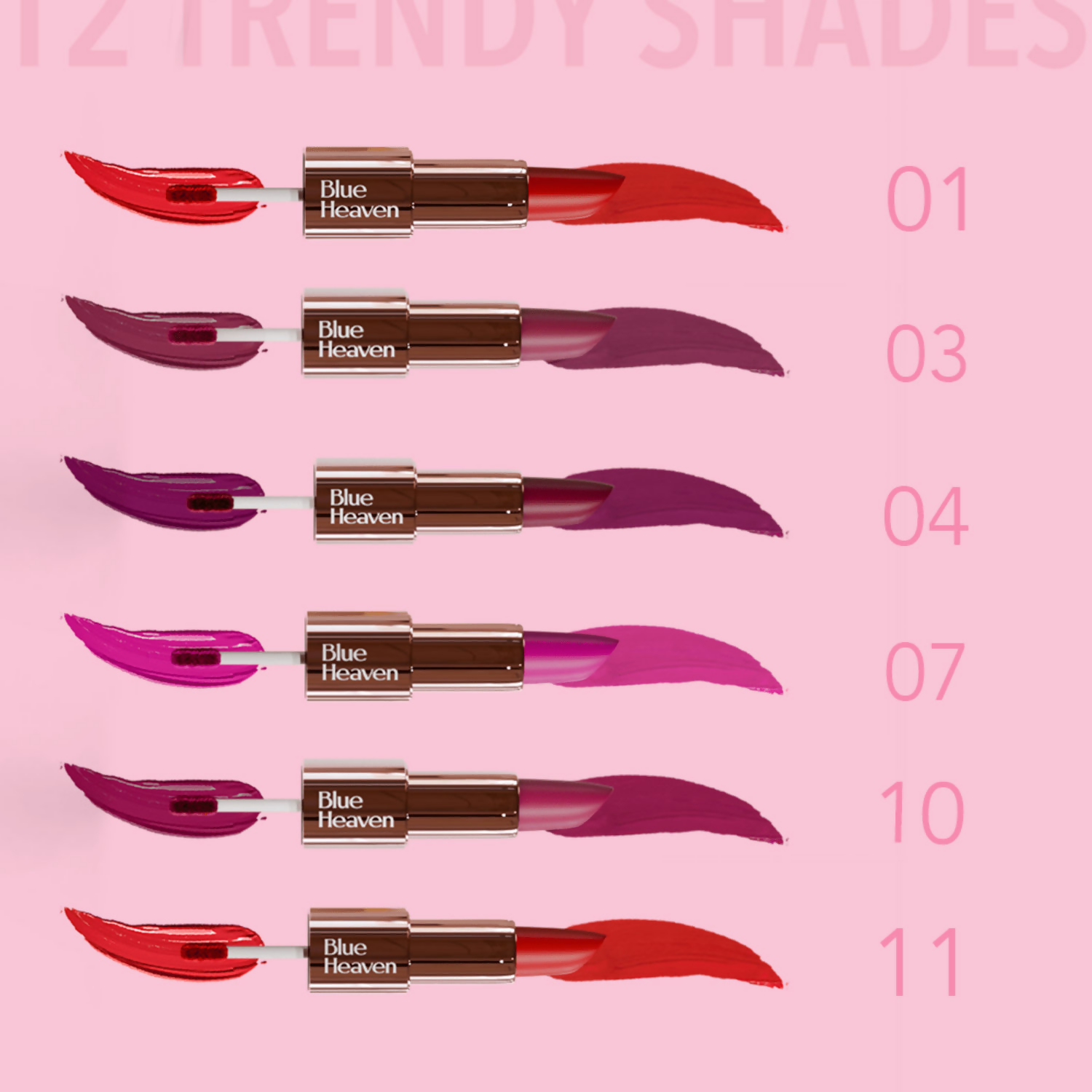 Blue Heaven Love Duo 2 In 1 Dual Sided Lipstick - 11