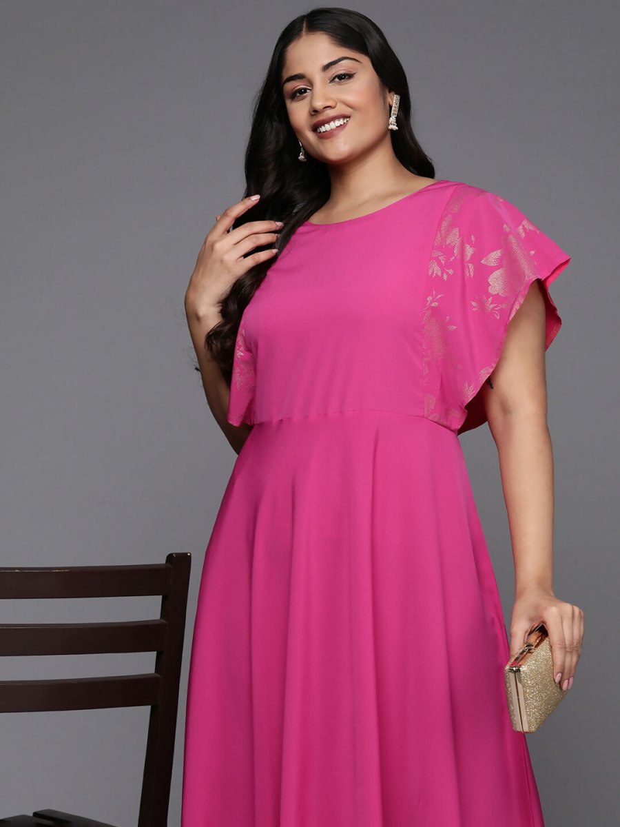 Ahalyaa Women's Traditional wear Ethnic Dress - Pink