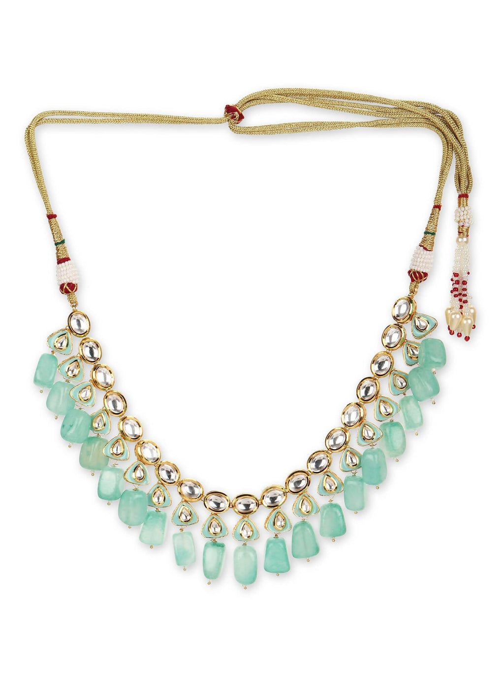 Women's Gold-Polished Necklace - Ruby Raang