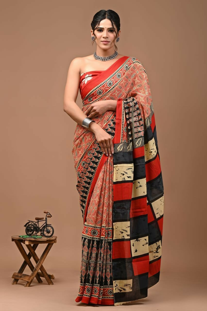 Exclusive Collection Multi Beautiful Mulmul Cotton Saree