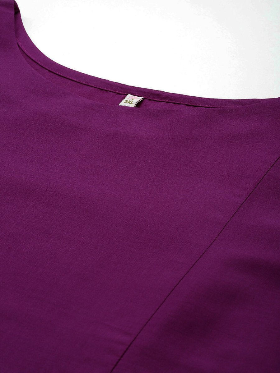 Ahalyaa Women's Traditional wear Kurta Set - Purple