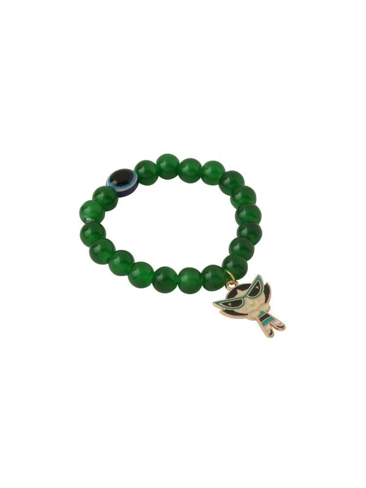 NVR Men & Women Green Artificial Beads Stylish Bracelet
