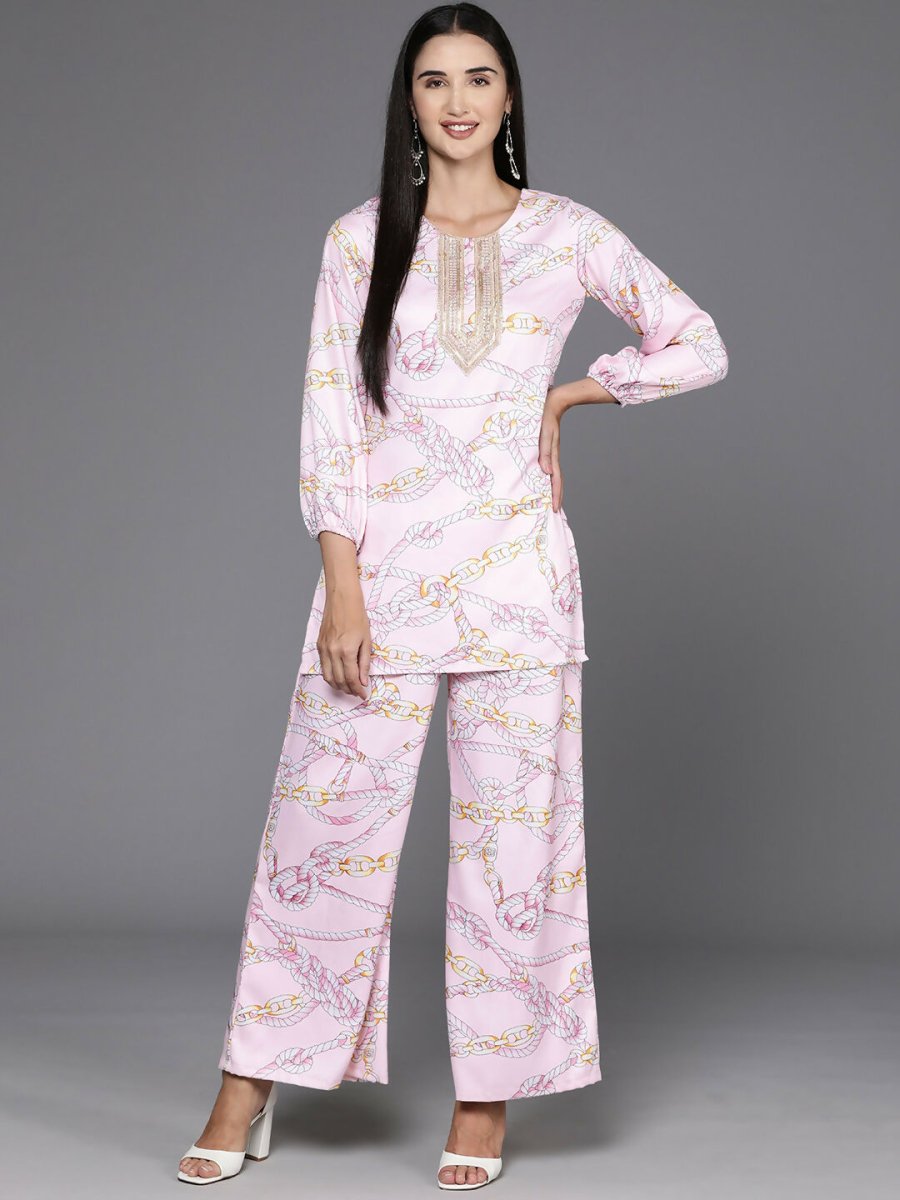 Ahalyaa Women's Traditional Wear Co-ods - Pink