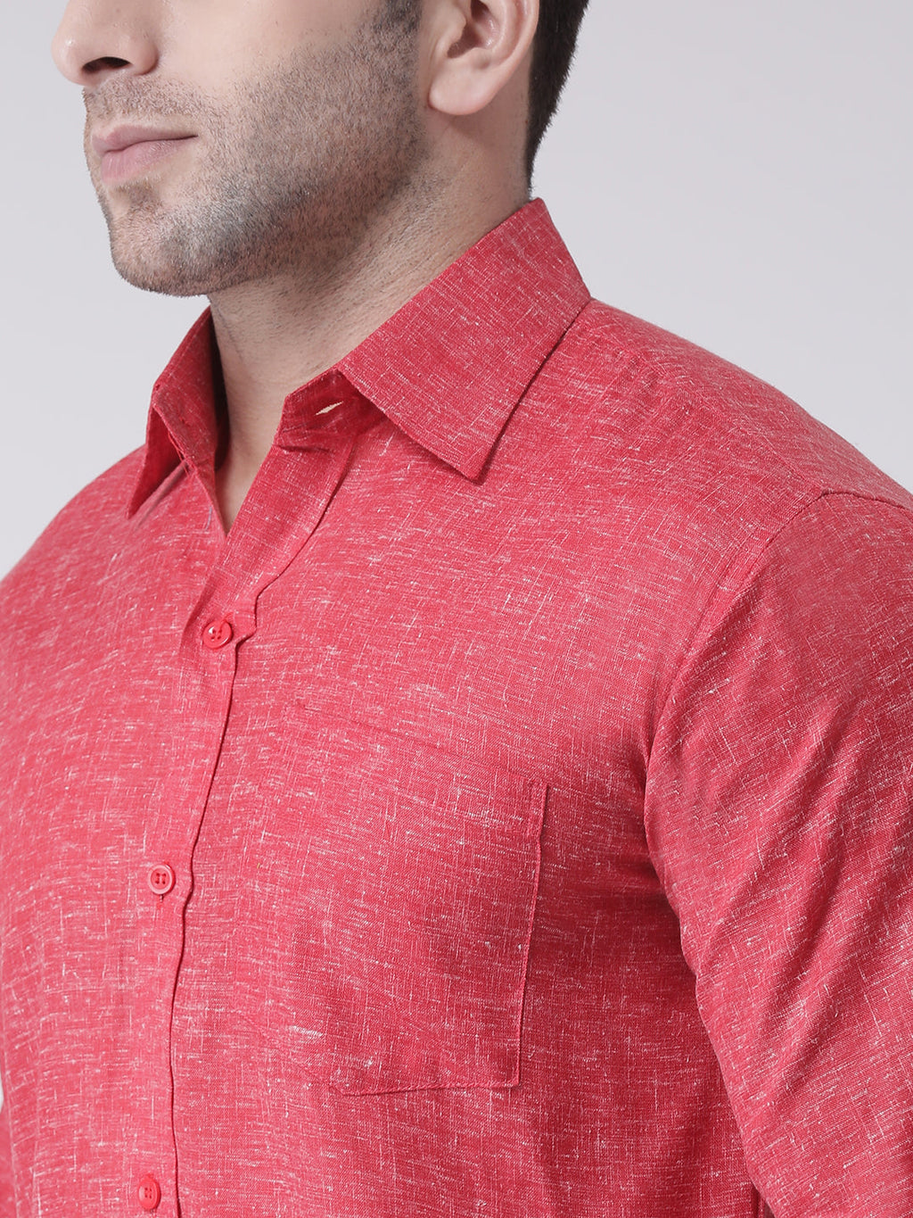 RIAG Red Men's Full Sleeves Shirt