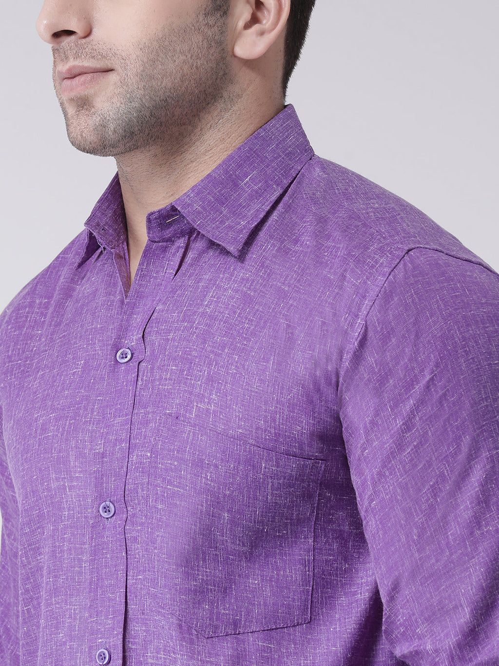RIAG Purple Men's Full Sleeves Shirt