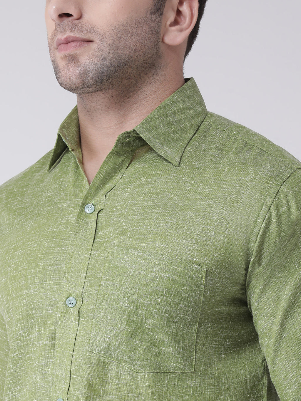 RIAG Green Men's Full Sleeves Shirt