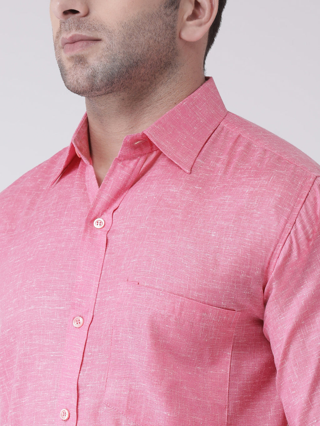 RIAG Pink Men's Full Sleeves Shirt