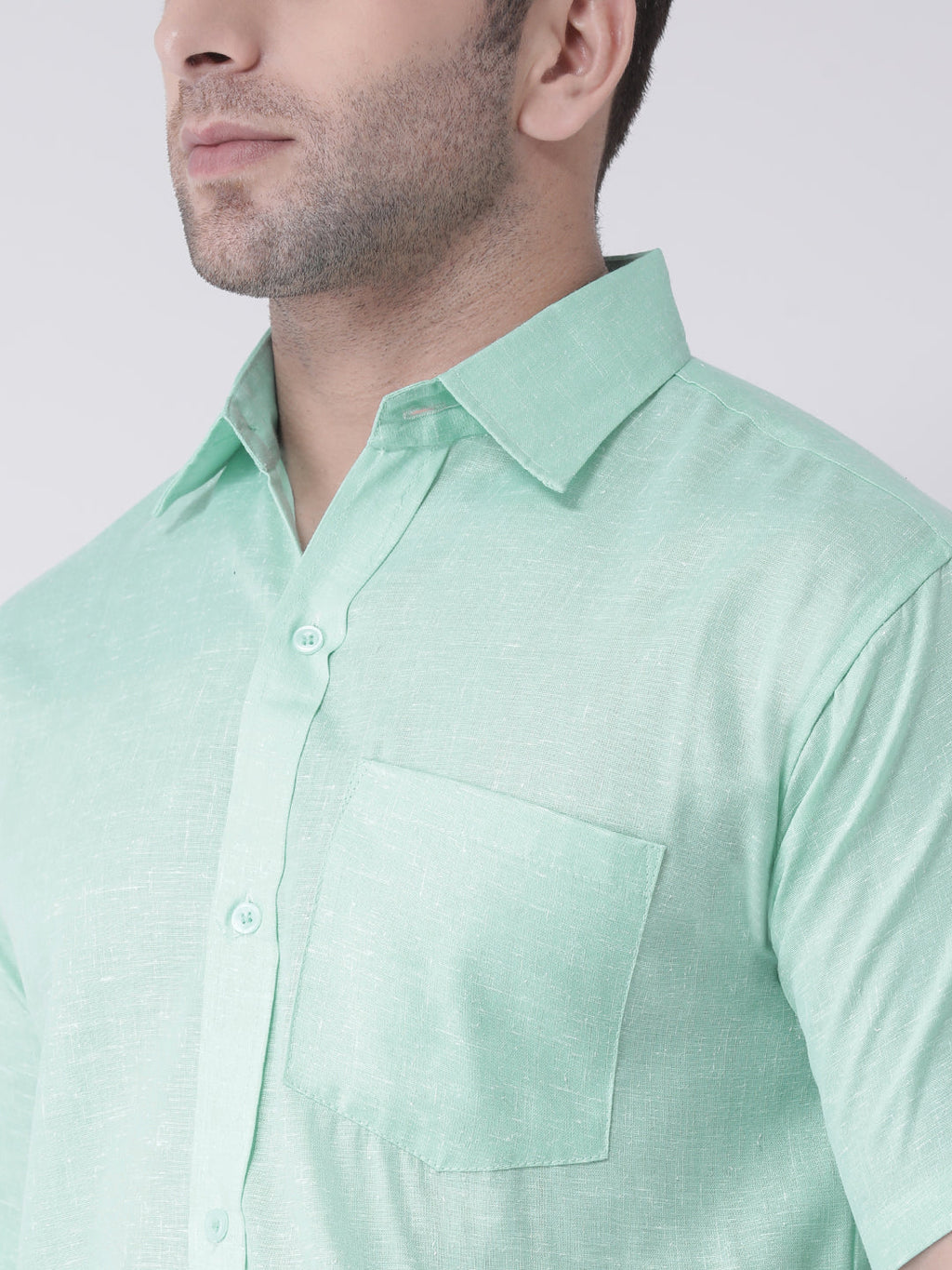RIAG Green Men's Half Sleeves Shirt
