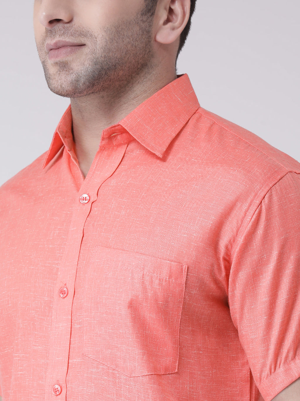 RIAG Orange Men's Half Sleeves Shirt