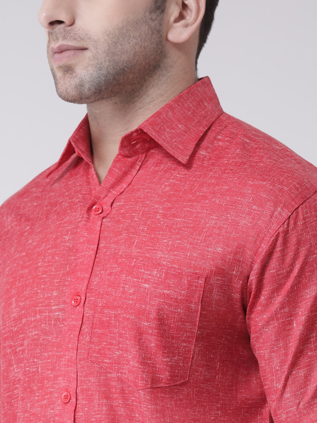 RIAG Red Men's Half Sleeves Shirt