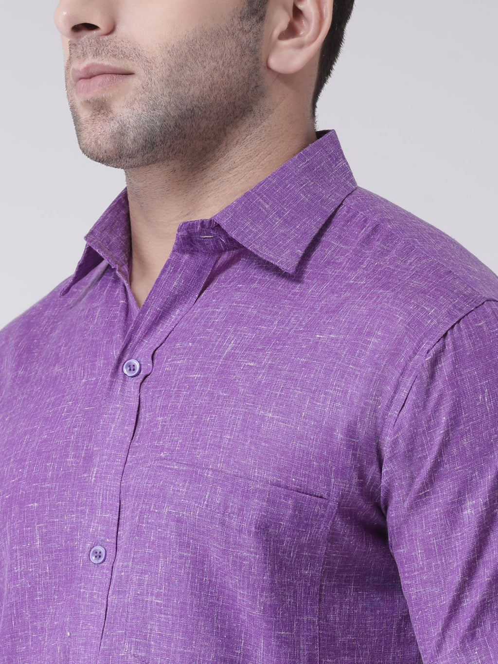 RIAG Purple Men's Half Sleeves Shirt