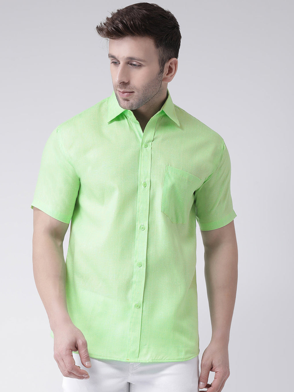 RIAG Green Men's Half Sleeves Shirt