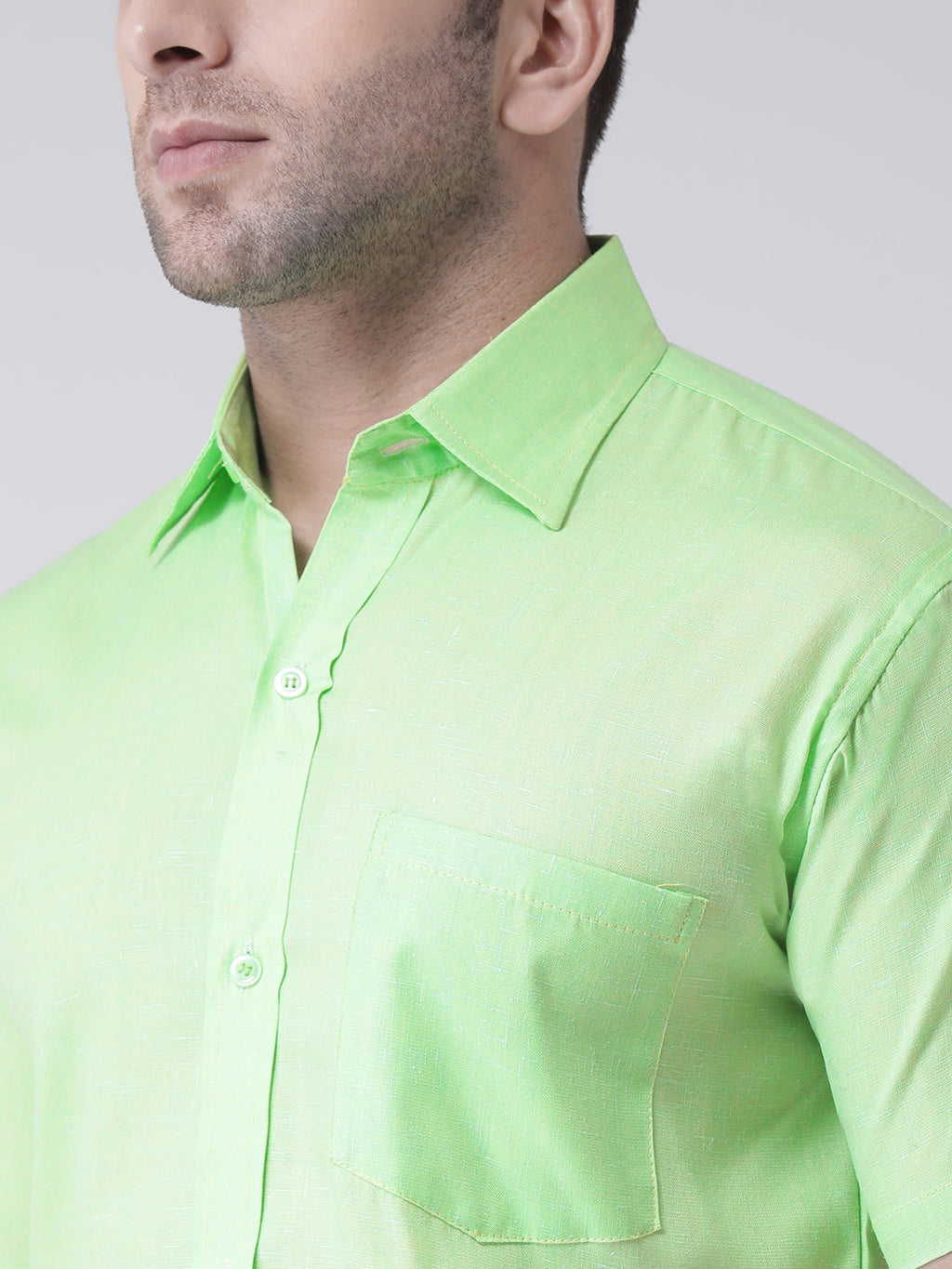 RIAG Green Men's Half Sleeves Shirt