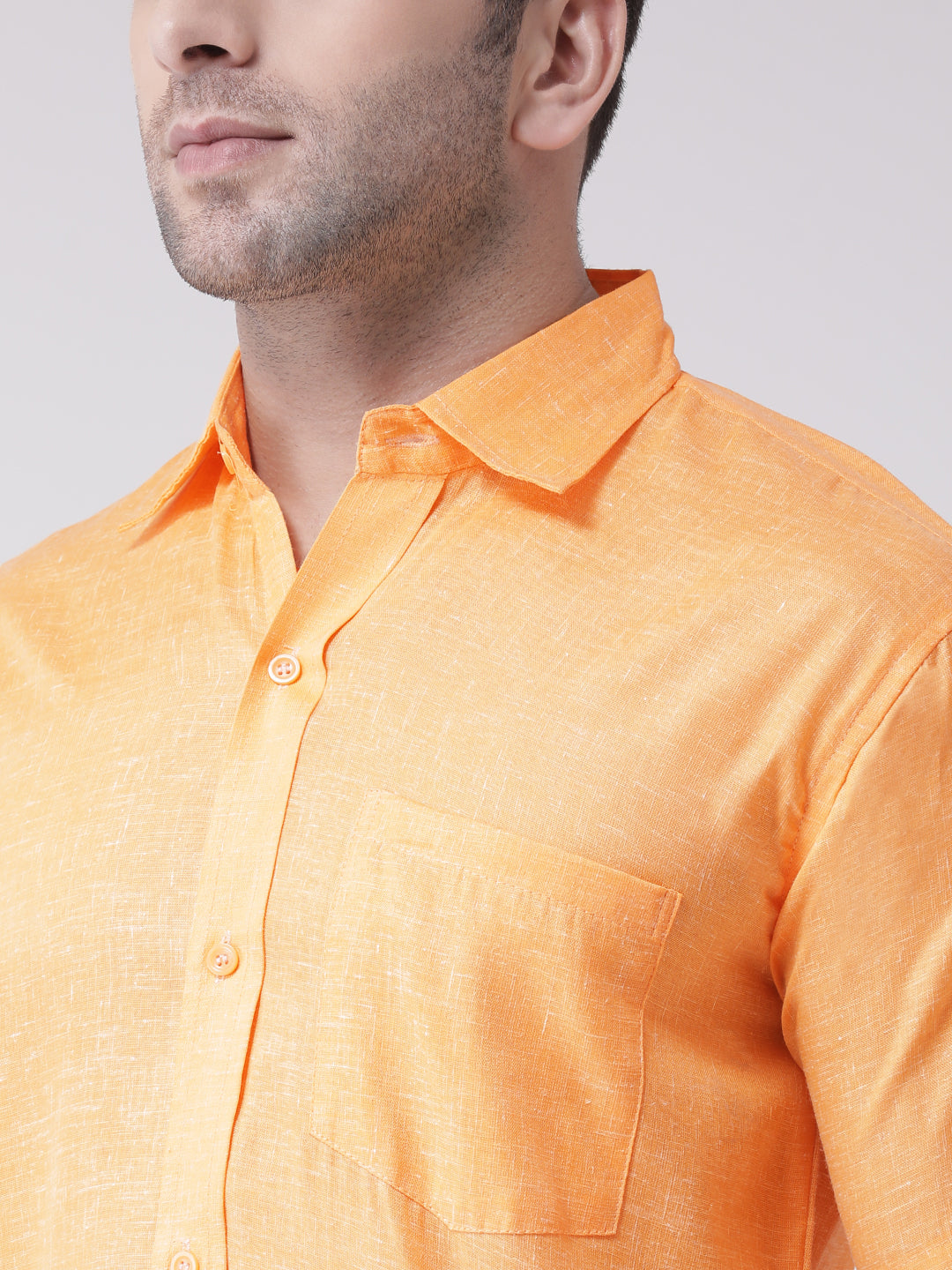 RIAG Orange Men's Half Sleeves Shirt