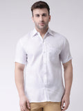 RIAG White Men's Half Sleeves Shirt