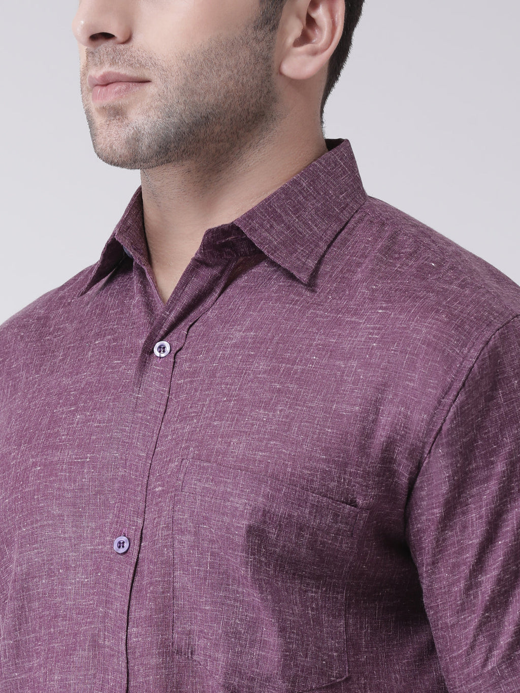 RIAG Purple Men's Half Sleeves Shirt