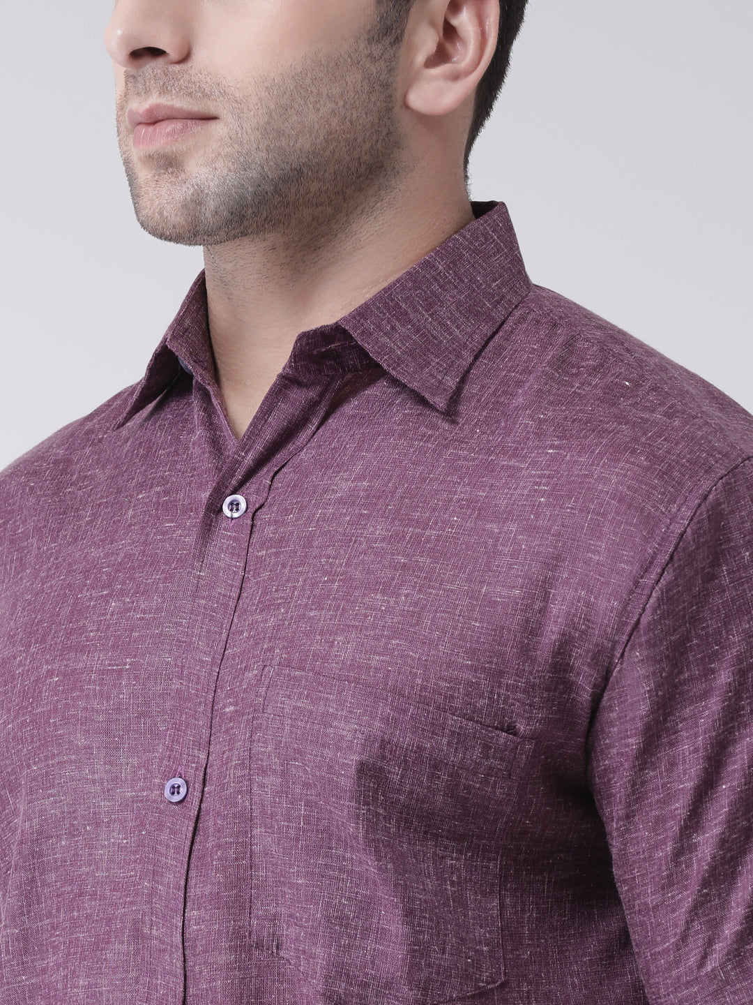 RIAG Purple Men's Half Sleeves Shirt