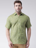 RIAG Green Men's Half Sleeves Shirt