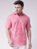 RIAG Pink Men's Half Sleeves Shirt