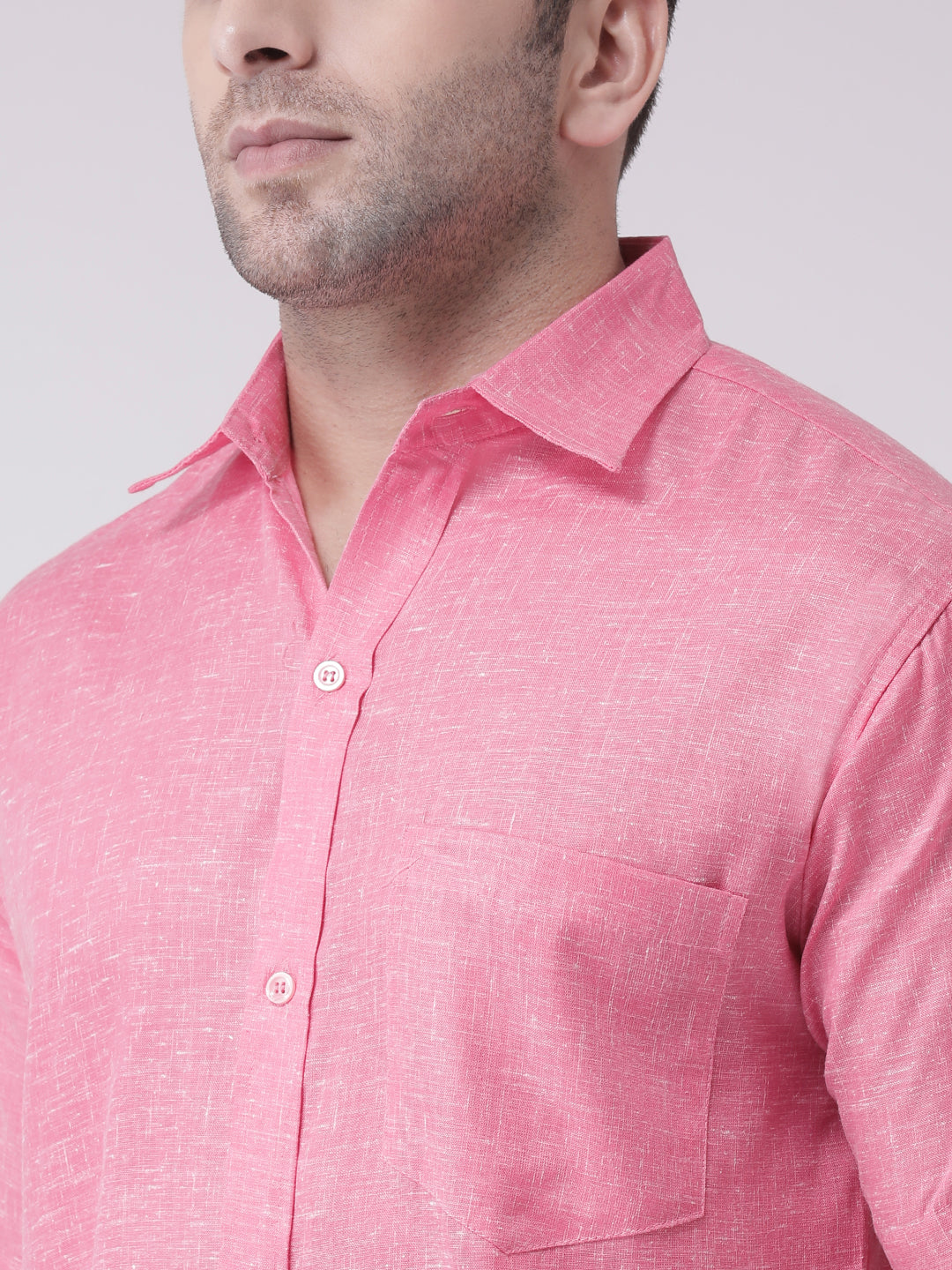 RIAG Pink Men's Half Sleeves Shirt