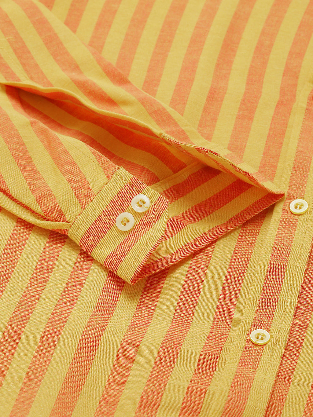 RIAG Yellow Men's Chinese Collar Full Sleeves Shirt