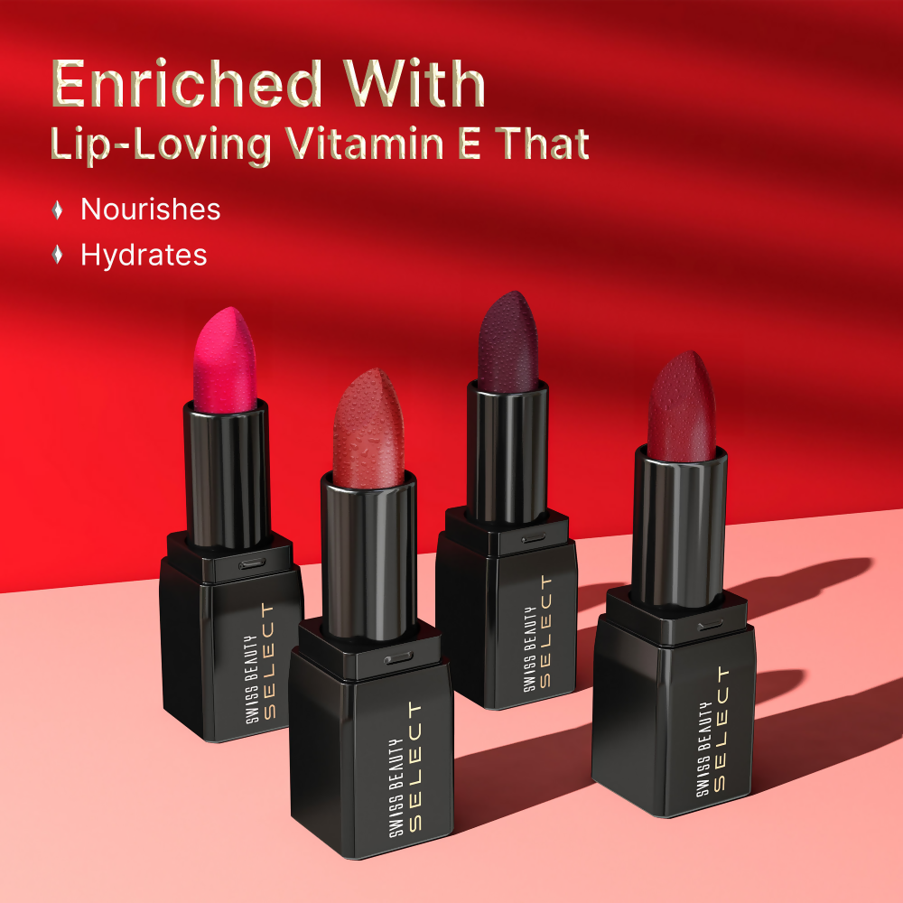 Swiss Beauty Select Dare To Matte Lipstick - 6 Delight Plum